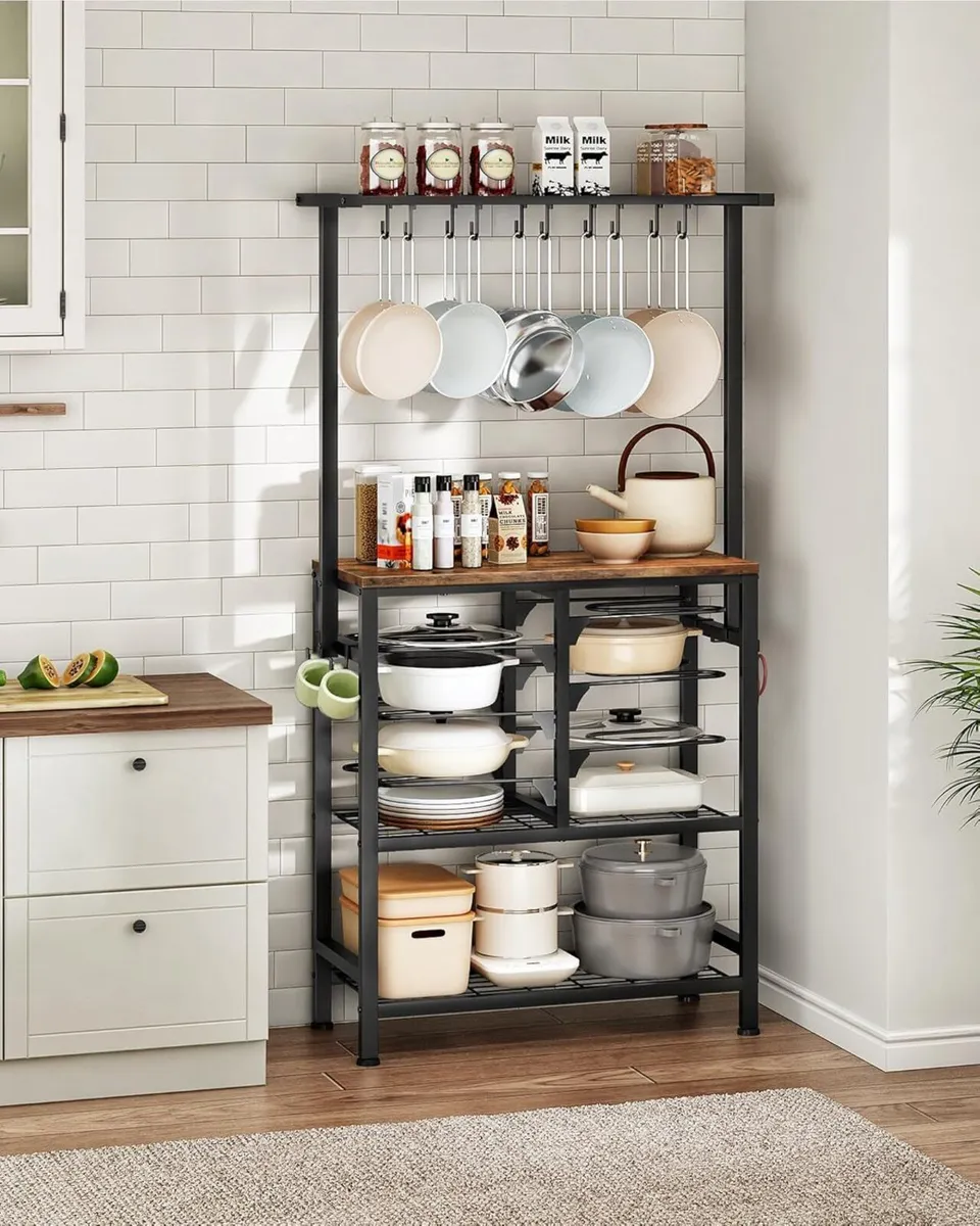 Kitchen Storage Rack Multi-Tier Baker's Industrial - Image 2