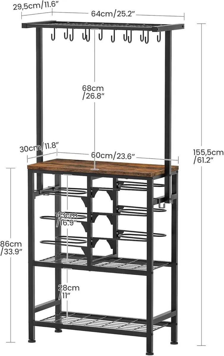 Kitchen Storage Rack Multi-Tier Baker's Industrial - Image 3