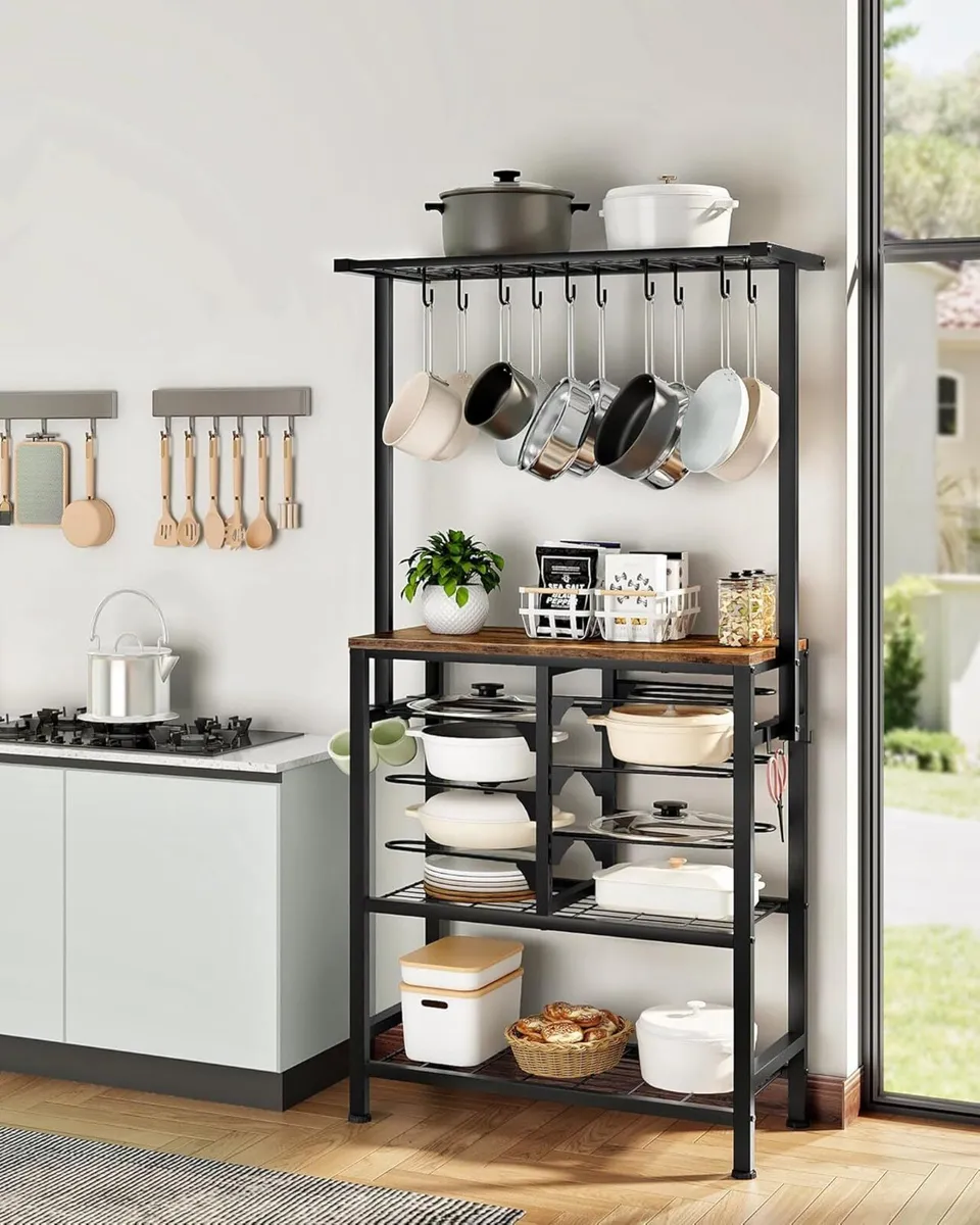 Kitchen Storage Rack Multi-Tier Baker's Industrial - Image 4
