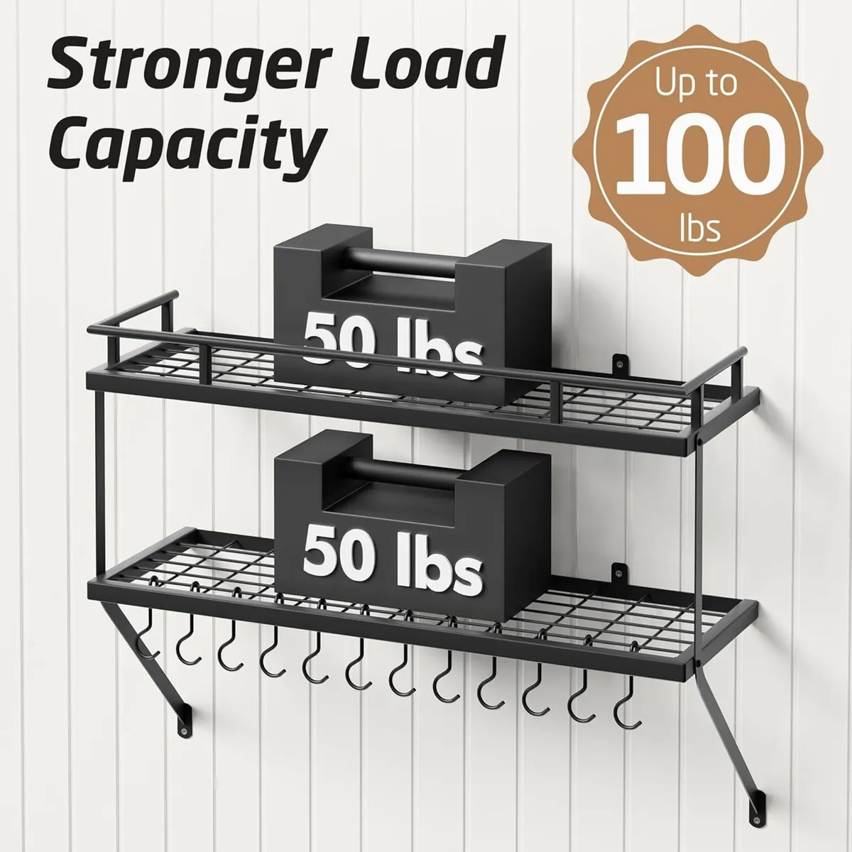 Pot Pan Rack for Kitchen Hanging 76CM Hanger Wall - Image 4