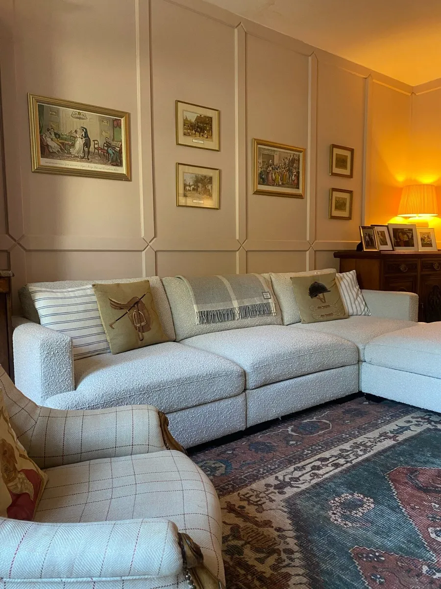 Gia Boucle Modular L Shape Sofa - Image 1