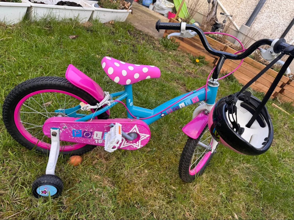 Girls 16” Bike with Stabilisers - Image 2