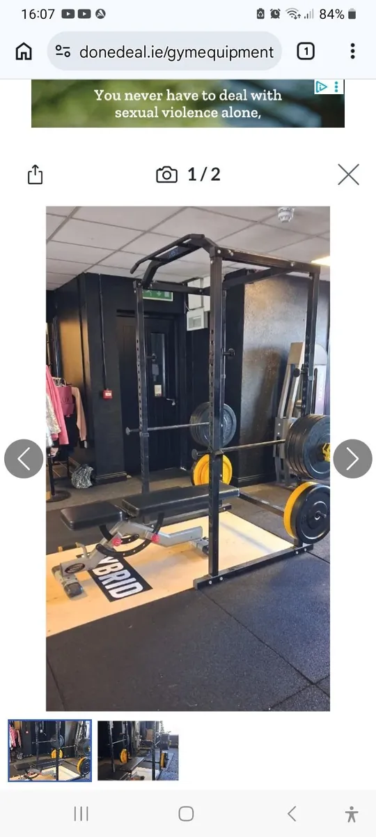 Gym rack and bench - Image 3