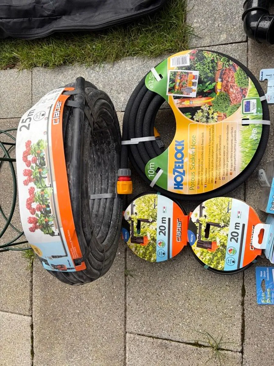 Garden Irrigation Hose Plumb Set with two Timers - Image 2