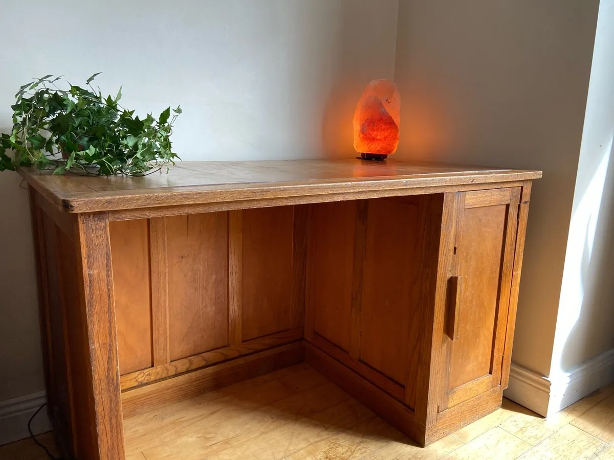 Vintage oak Desk - Image 4