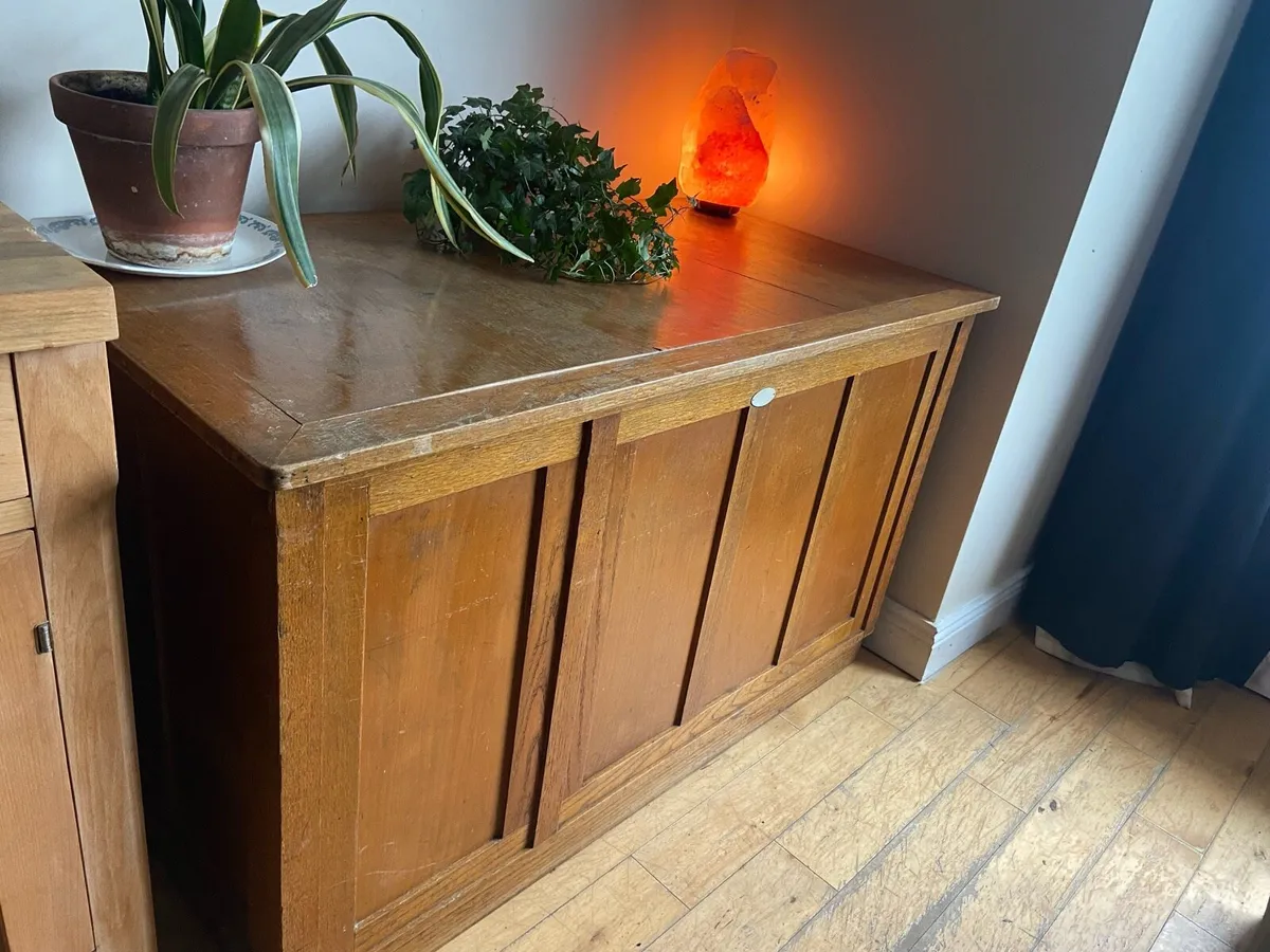 Vintage oak Desk - Image 1