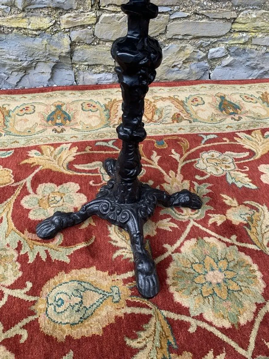 Cast Iron Base Bistro table. - Image 2