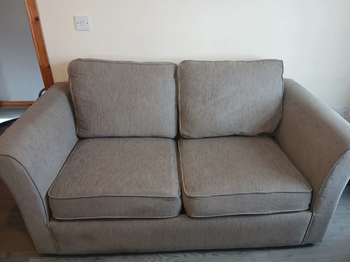 Large 2 seater sofa bed good condition rarely used - Image 1