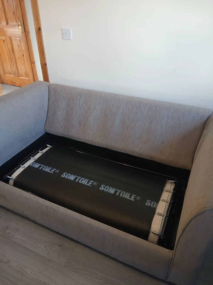 Large 2 seater sofa bed good condition rarely used - Image 4