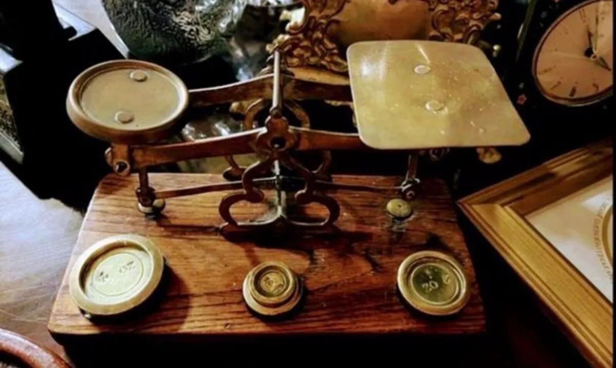 Antique postal scales