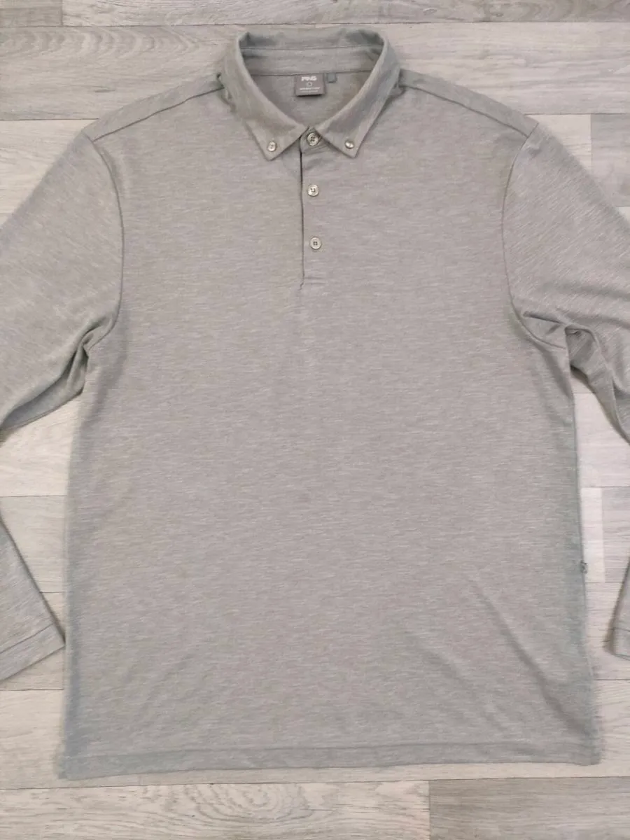 Ping Button Down Long Sleeve Golf Polo Shirt Large - Image 2