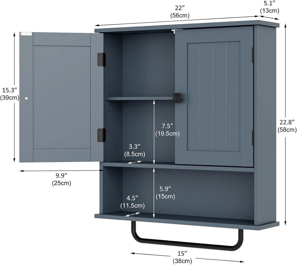 Bathroom Cabinet Wall Mounted Medicine Cabinets - Image 3