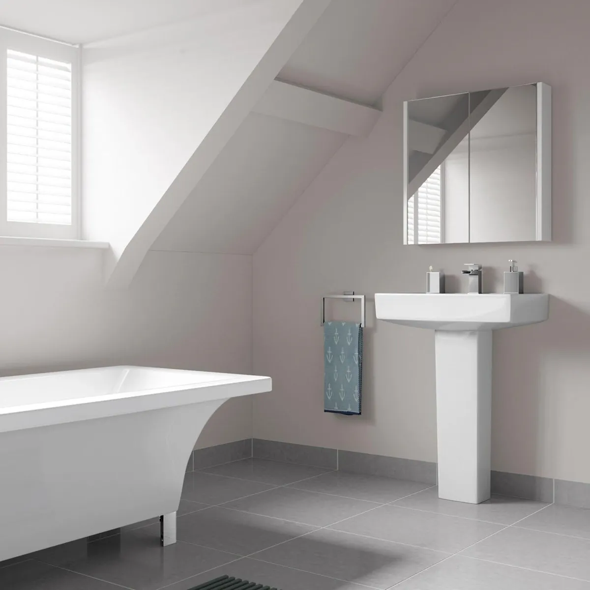 Rehaus Wall Mounted Double Door Mirror Cabinet - Image 2