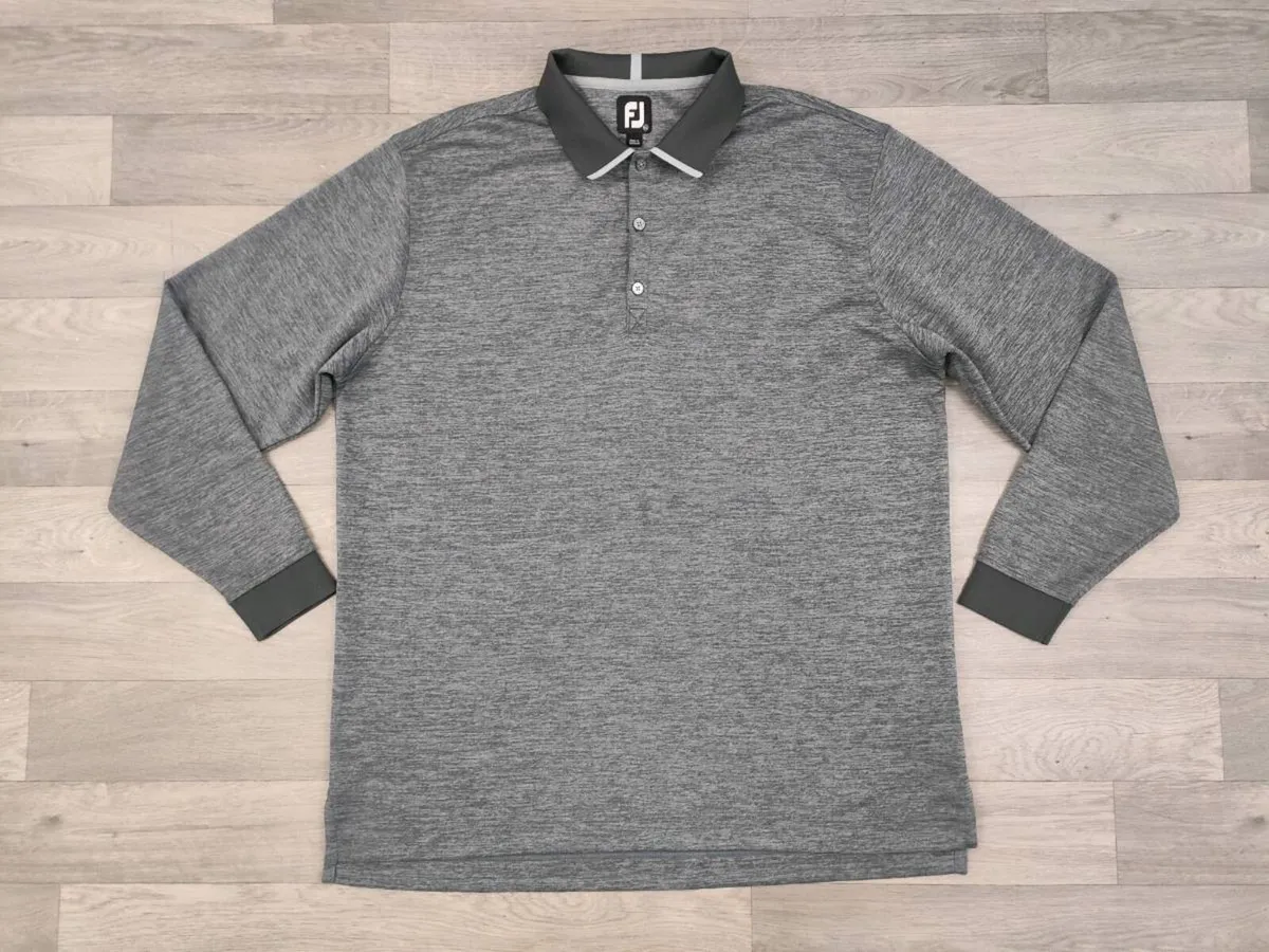 FootJoy FJ Long Sleeve Golf Polo Shirt Mens XL - Image 1