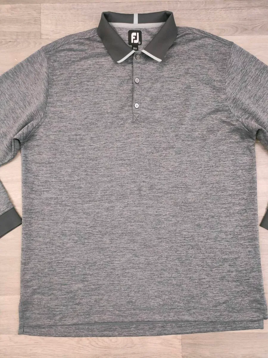 FootJoy FJ Long Sleeve Golf Polo Shirt Mens XL - Image 2