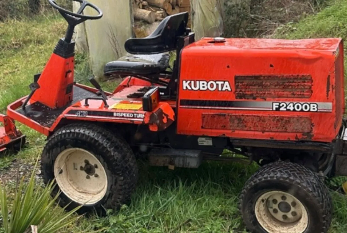 WANTED!! Kubota front deck ride on lawnmower - Image 2