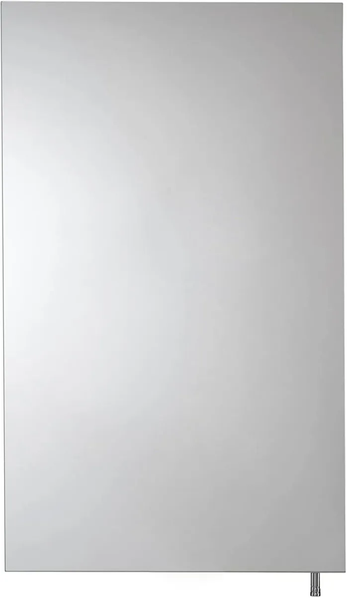 Cullen White Stainless Steel Bathroom Mirror - Image 4