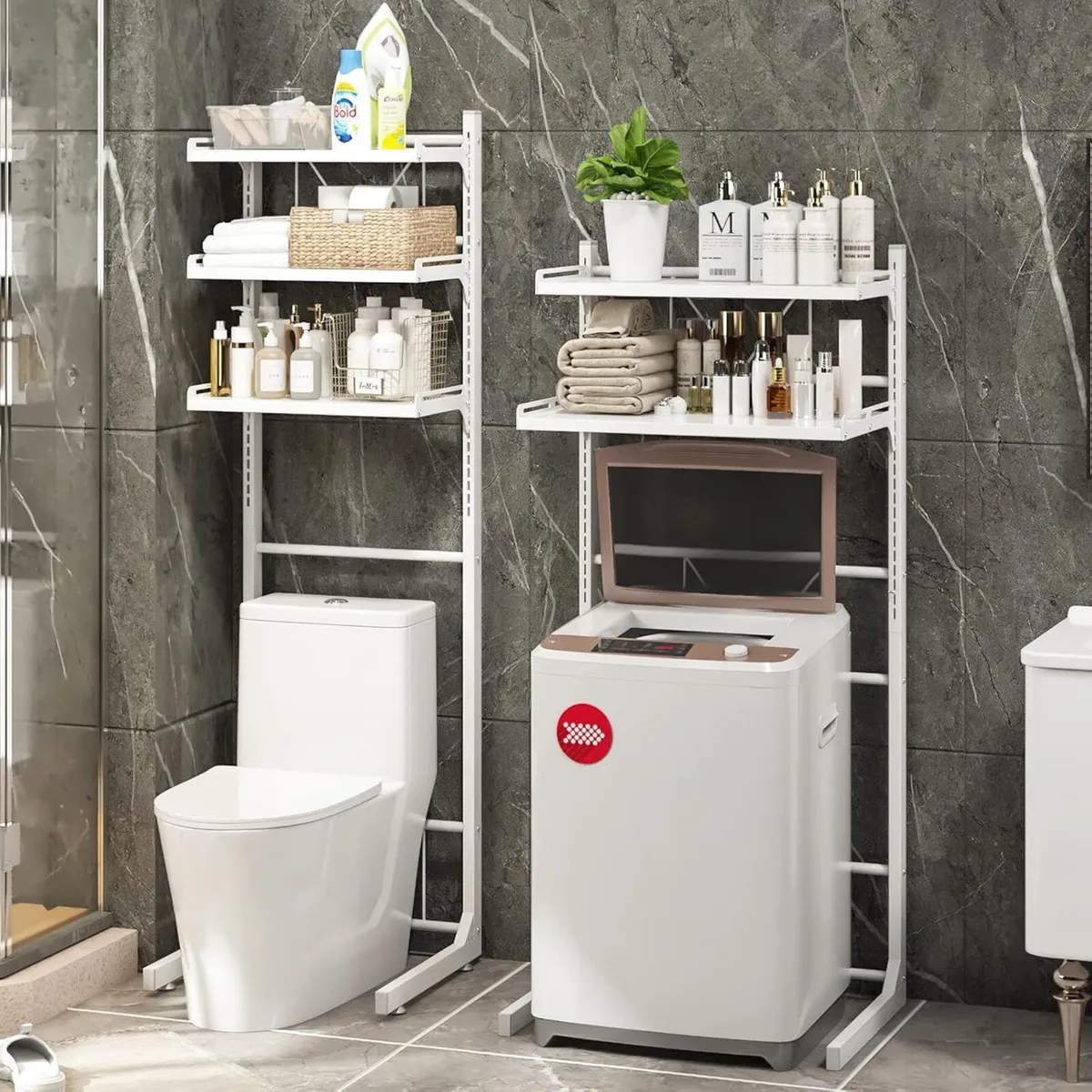 Over The Toilet Washer Organzier Adjustable Stand - Image 3