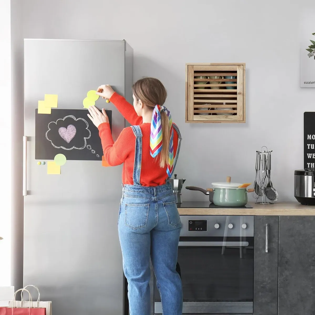 Wall Cabinet 2 Levels Door with Magnetic Lock - Image 4