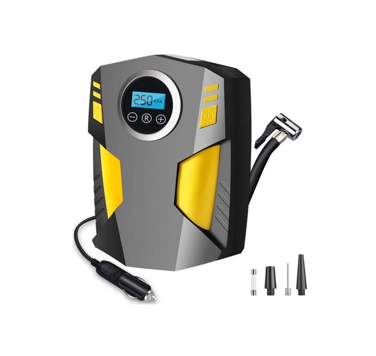 Digital Tyre Inflator, Portable Air Compressor 12V - Image 1