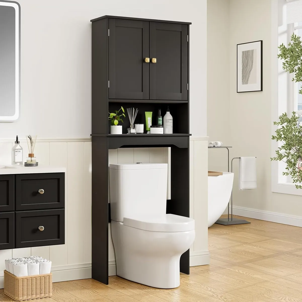 Over The Toilet Storage Cabinet Bathroom Above - Image 1