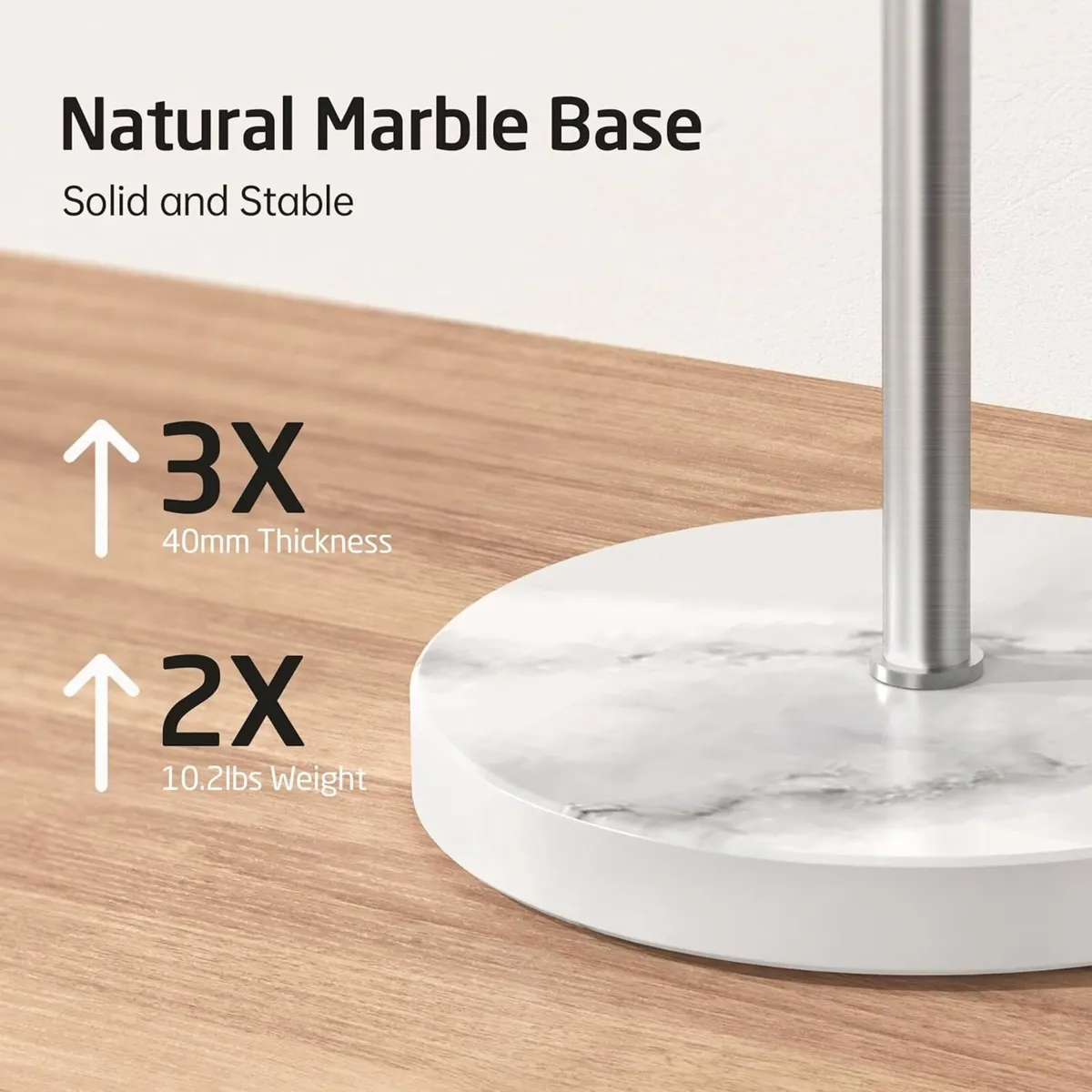 Bathroom Towel Rail Free Standing Holder 4 Swivel - Image 4