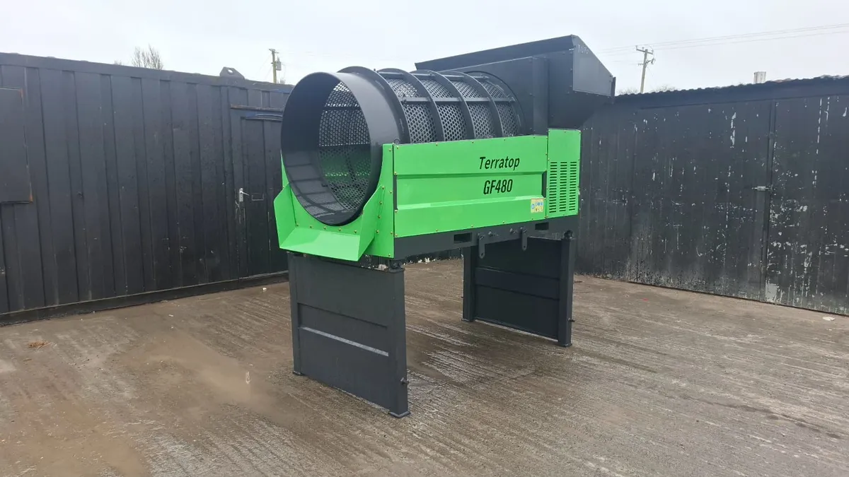 Terratop GF480 Rotary Drum Screener – Static Soil - Image 1