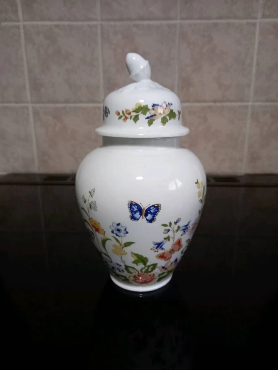 Aynsley China Jar With Lid