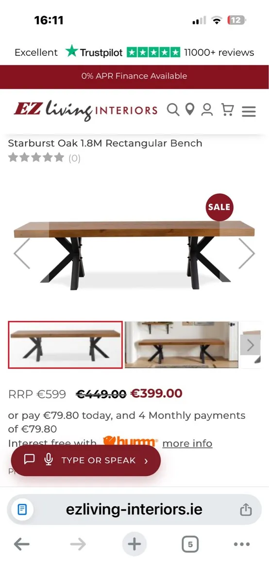 Dining table and bench - Image 2