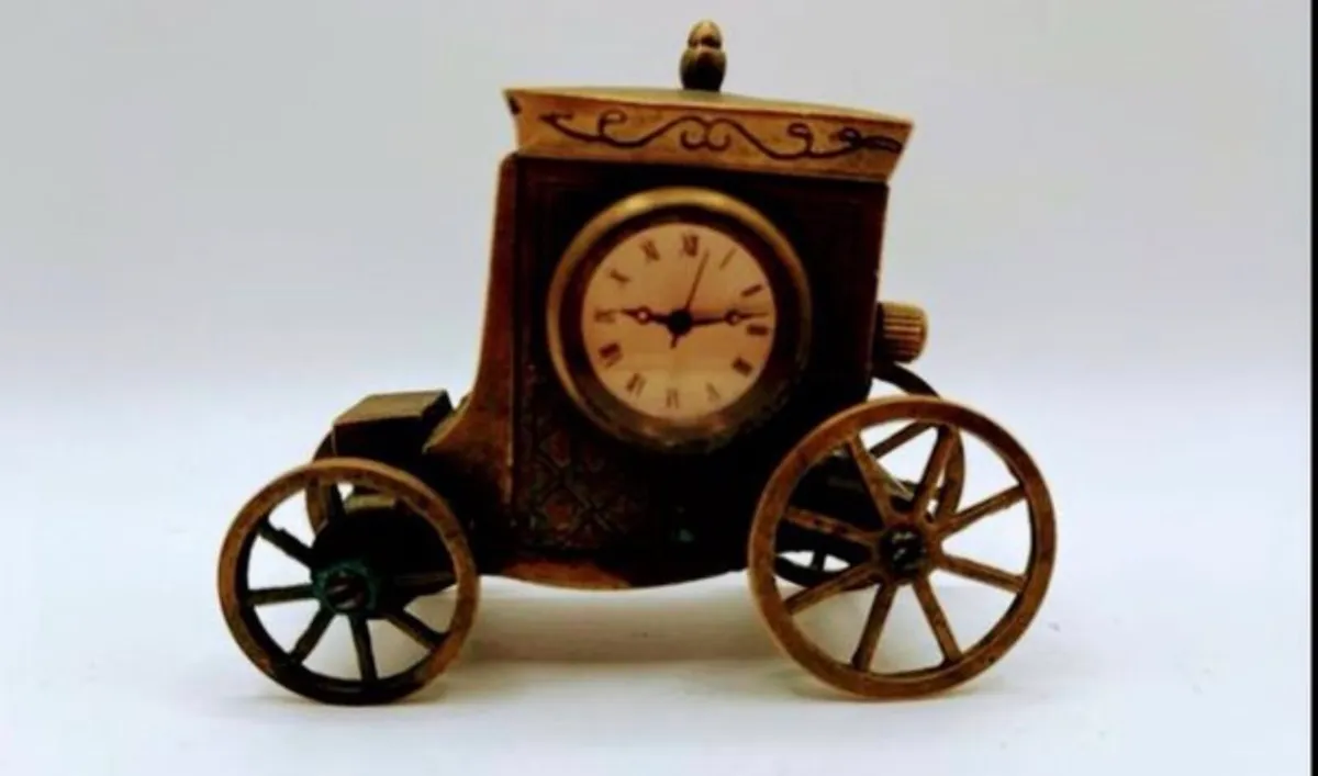 Antique bronze clock - Image 3