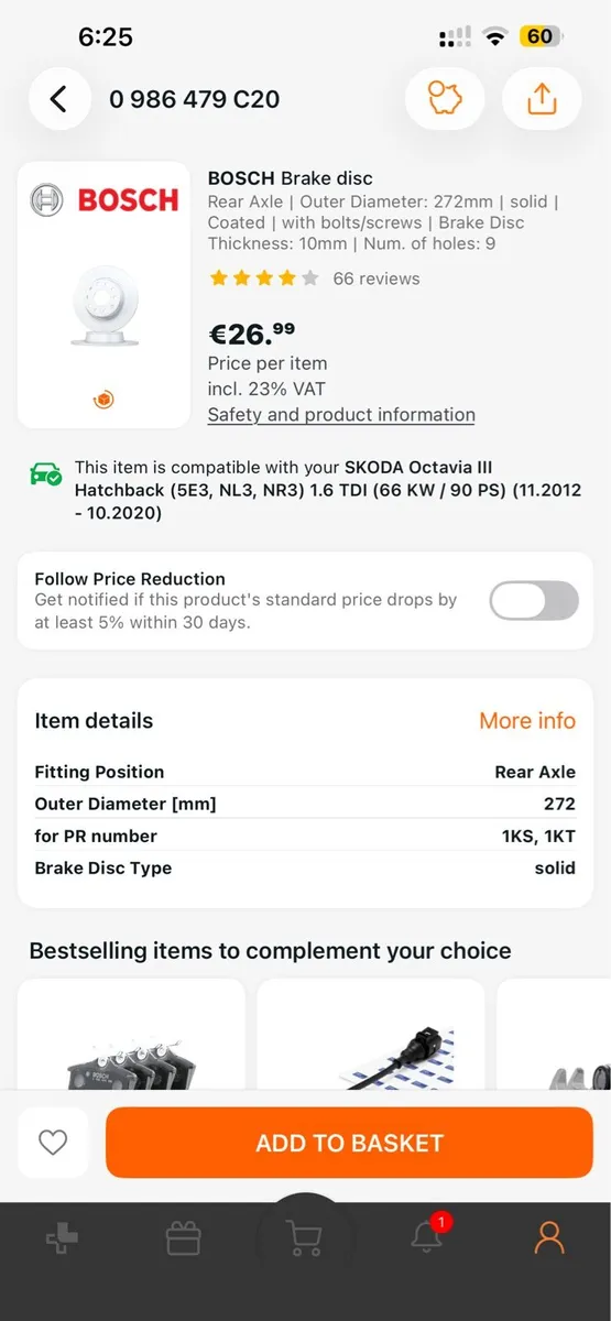 Bosch Brake disks & pads - Image 1