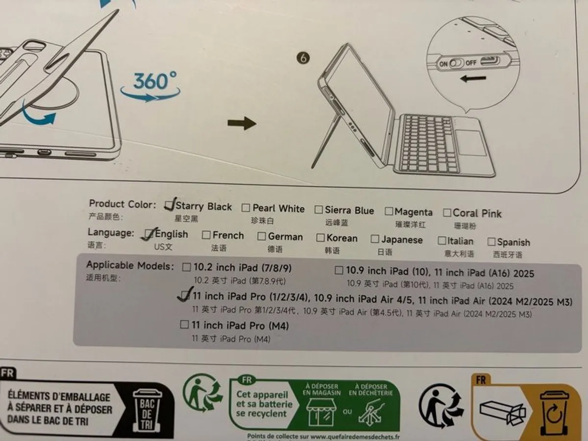 iPad keyboard Case with Trackpad - Image 2