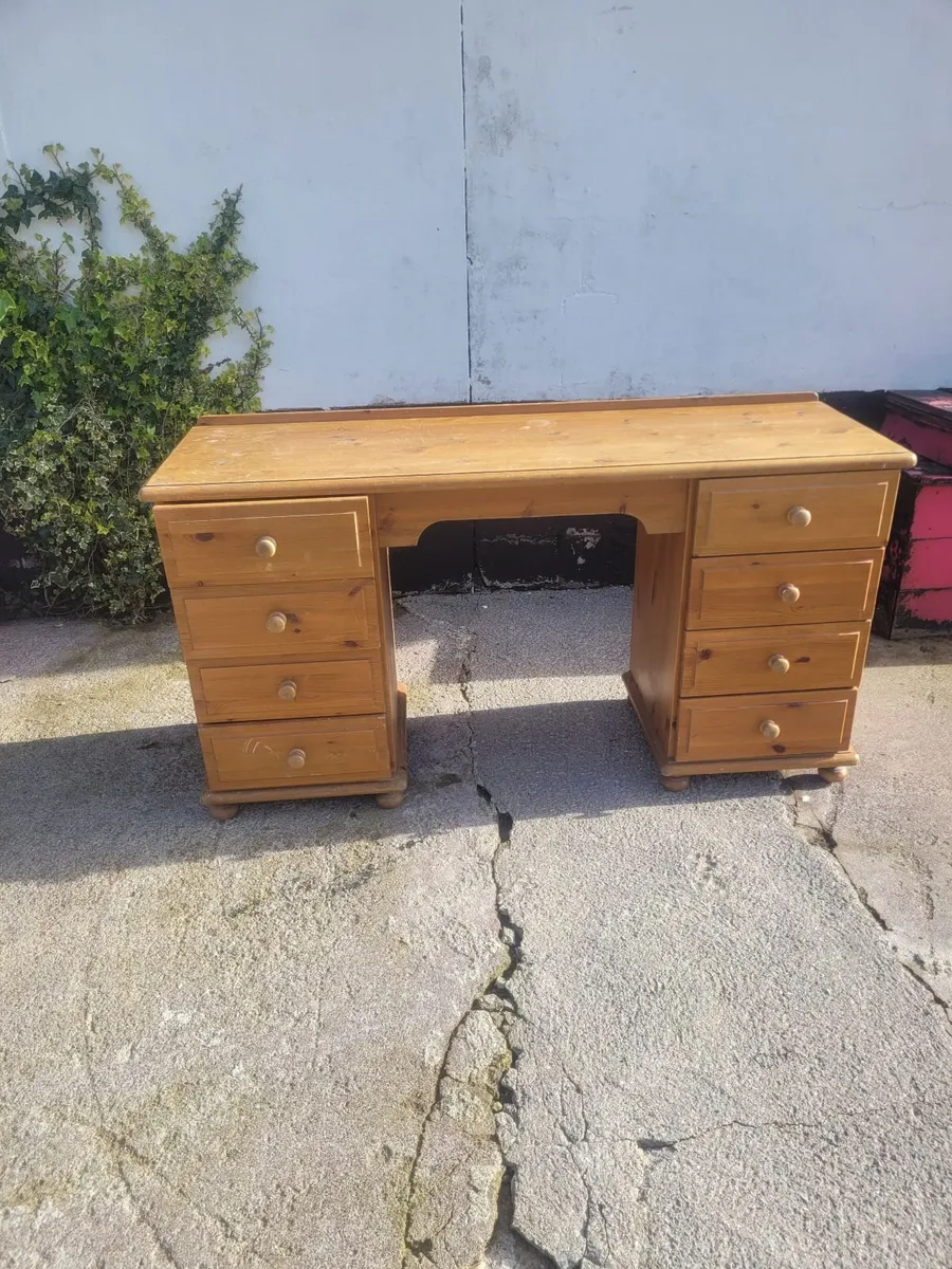 Solid Pine Desk - Image 1