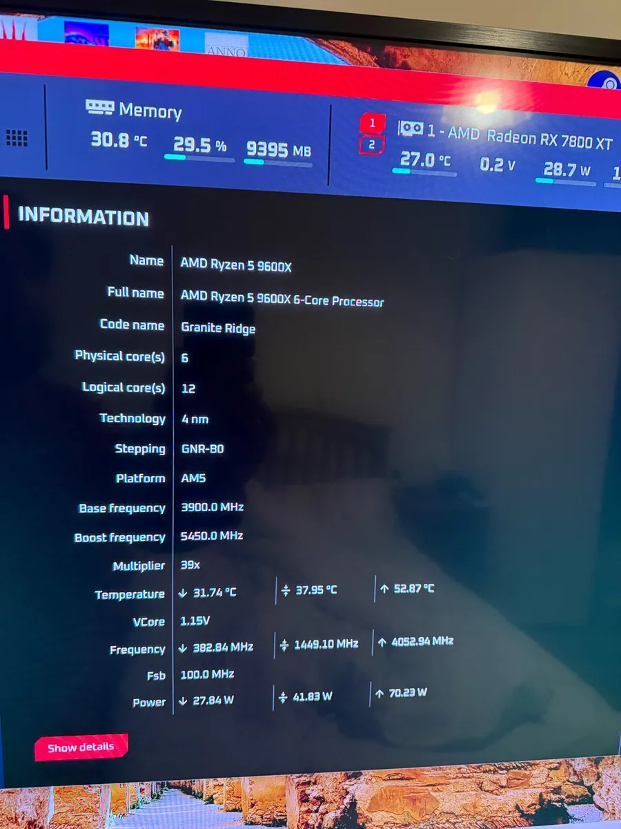 R5 9600x 7800xt 32Ram - Image 4