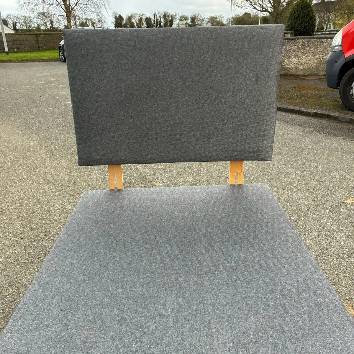 Grey Single base & Headboard - Image 4