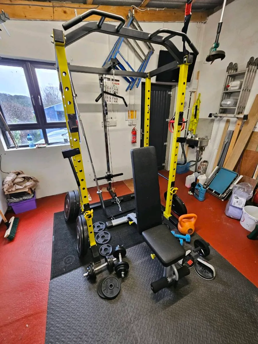 COMPLETE Olympic Bar Heavy Duty Home Gym Setup - Image 3