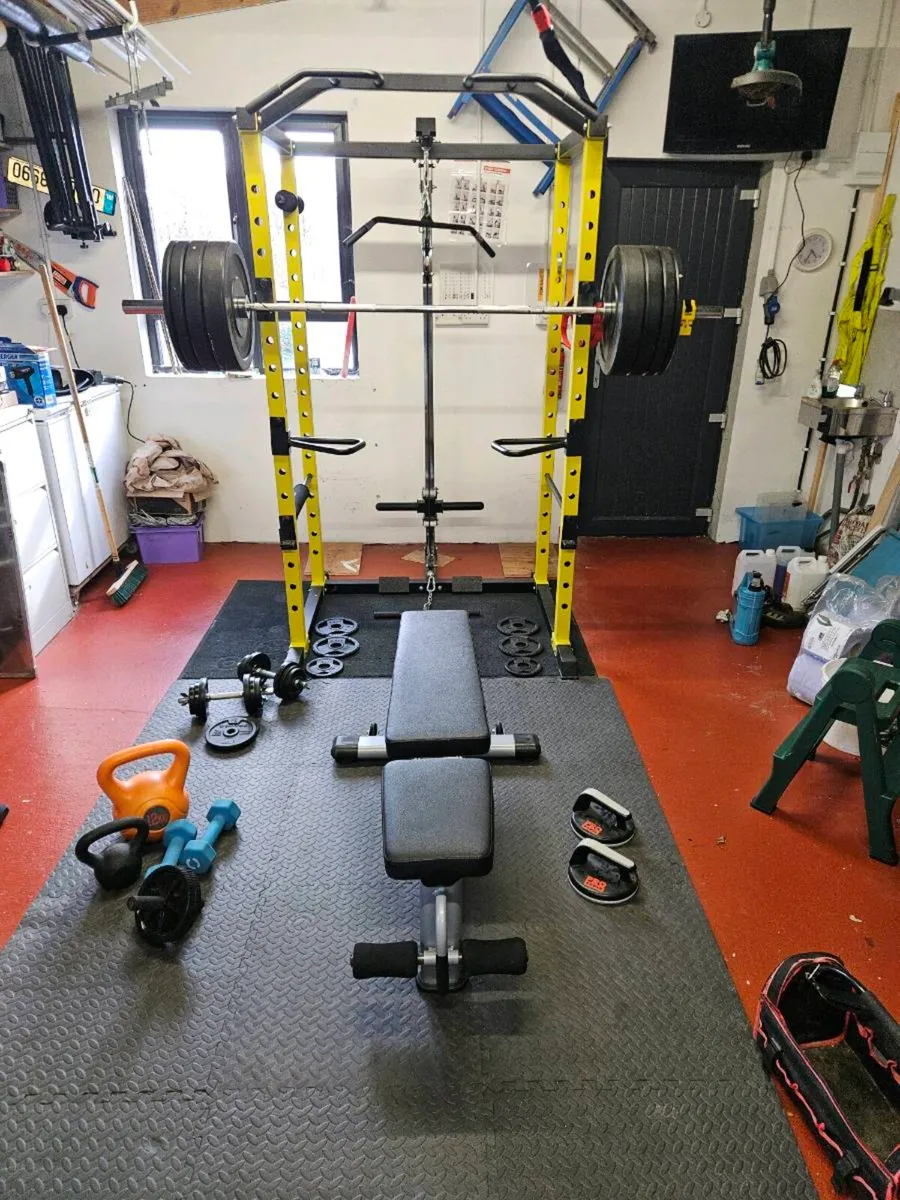 COMPLETE Olympic Bar Heavy Duty Home Gym Setup - Image 4