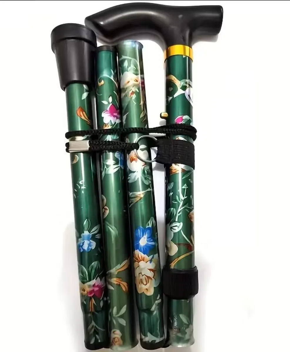 Folding Walking Stick, Adjustable - Image 2