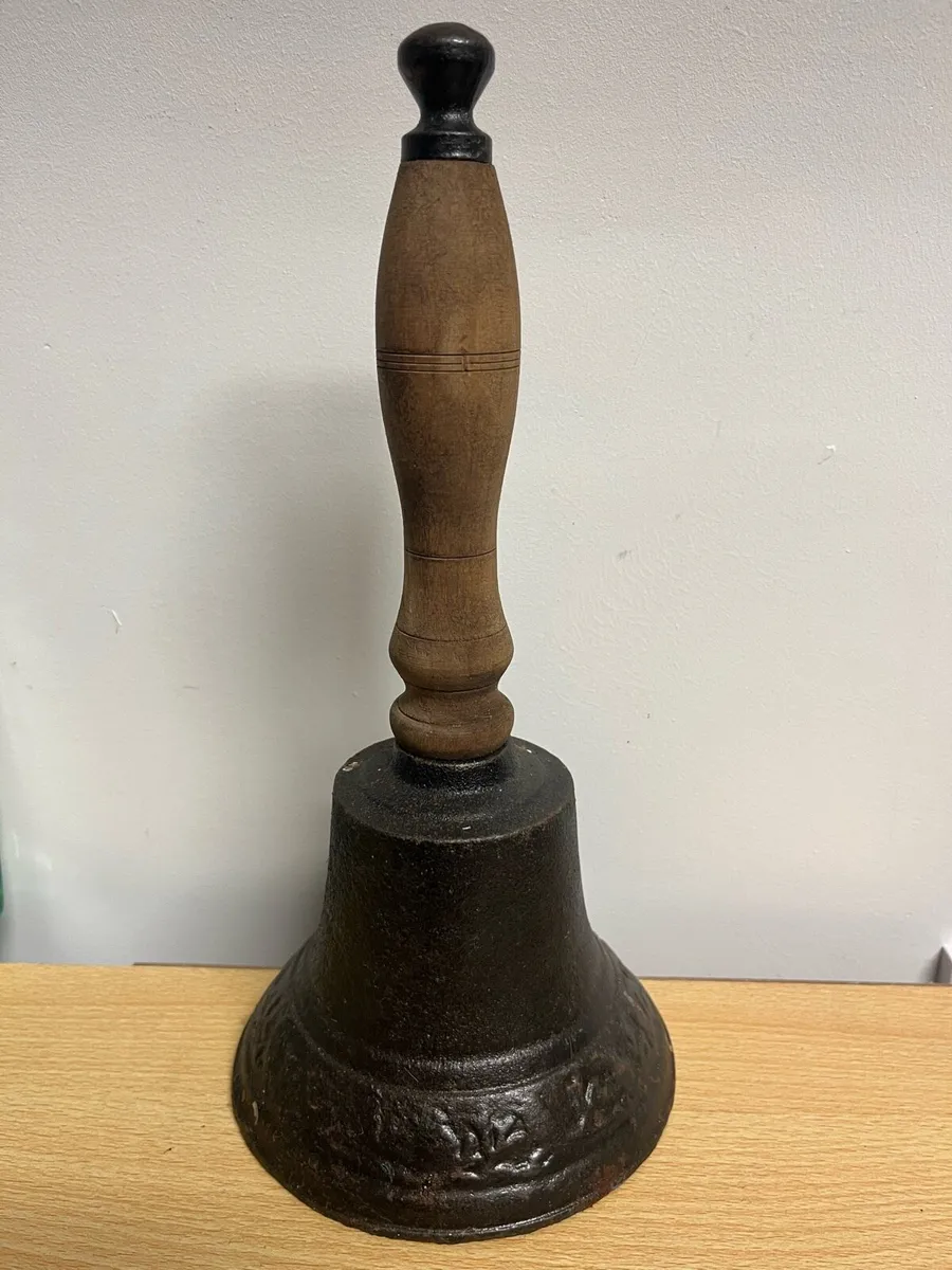 Large cast iron school bell