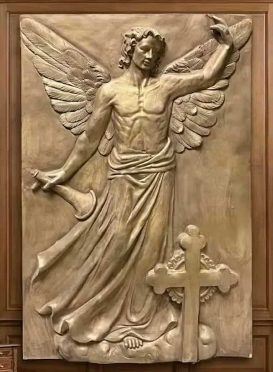 Angel Gabriel fiberglass plaque