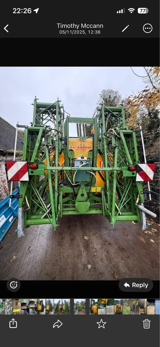 Amazone UF 1200 21m Sprayer - Image 2