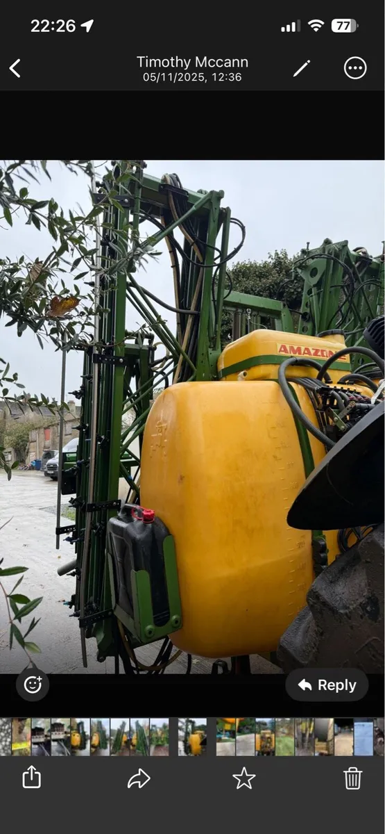Amazone UF 1200 21m Sprayer - Image 3