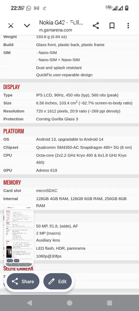 Nokia g42 5 g - Image 3