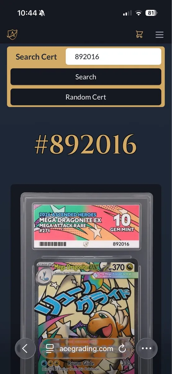 Mega Dragonite gem mint 10 - Image 4