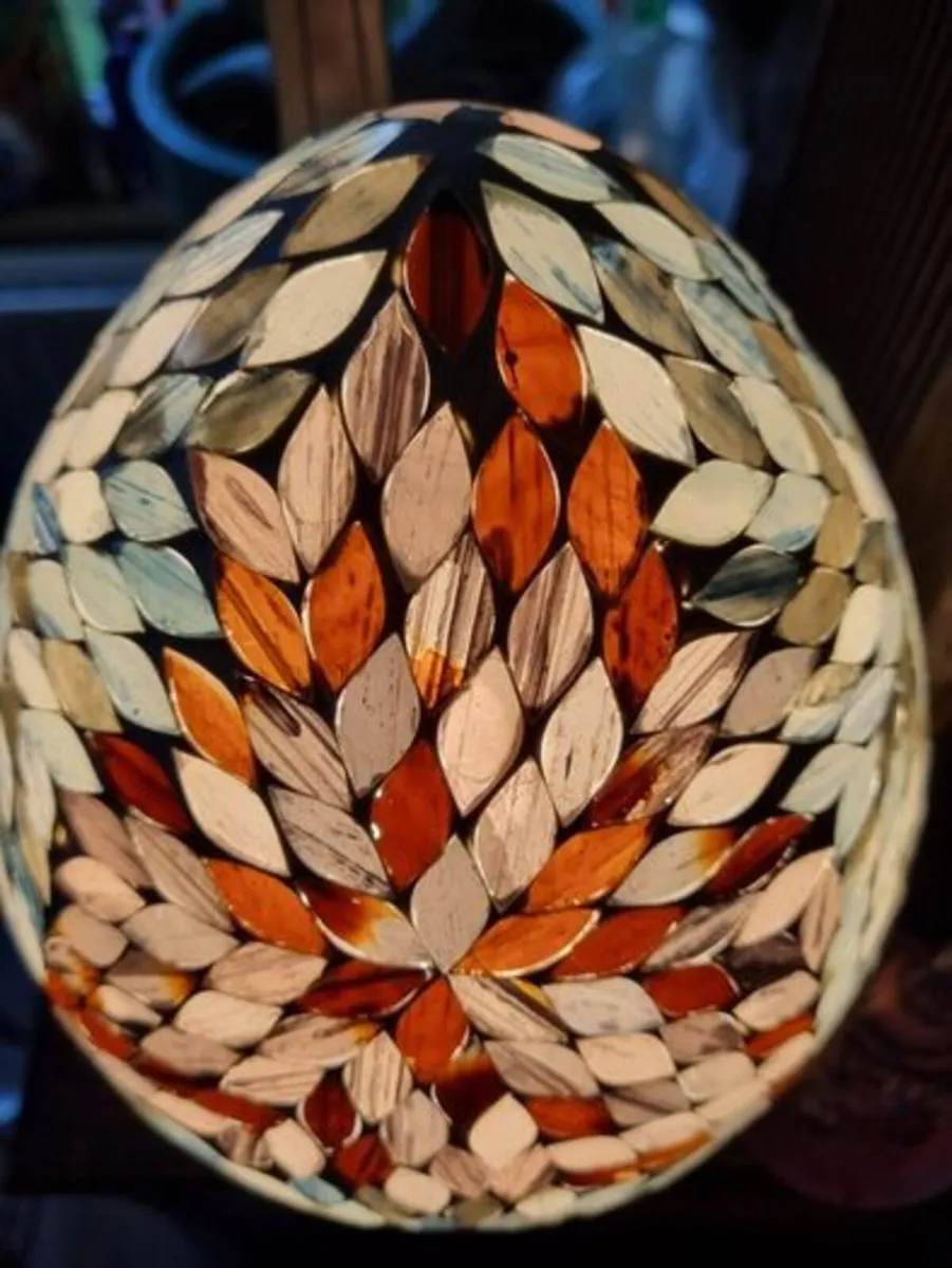 Egg-shaped mosaic lamp - Image 3
