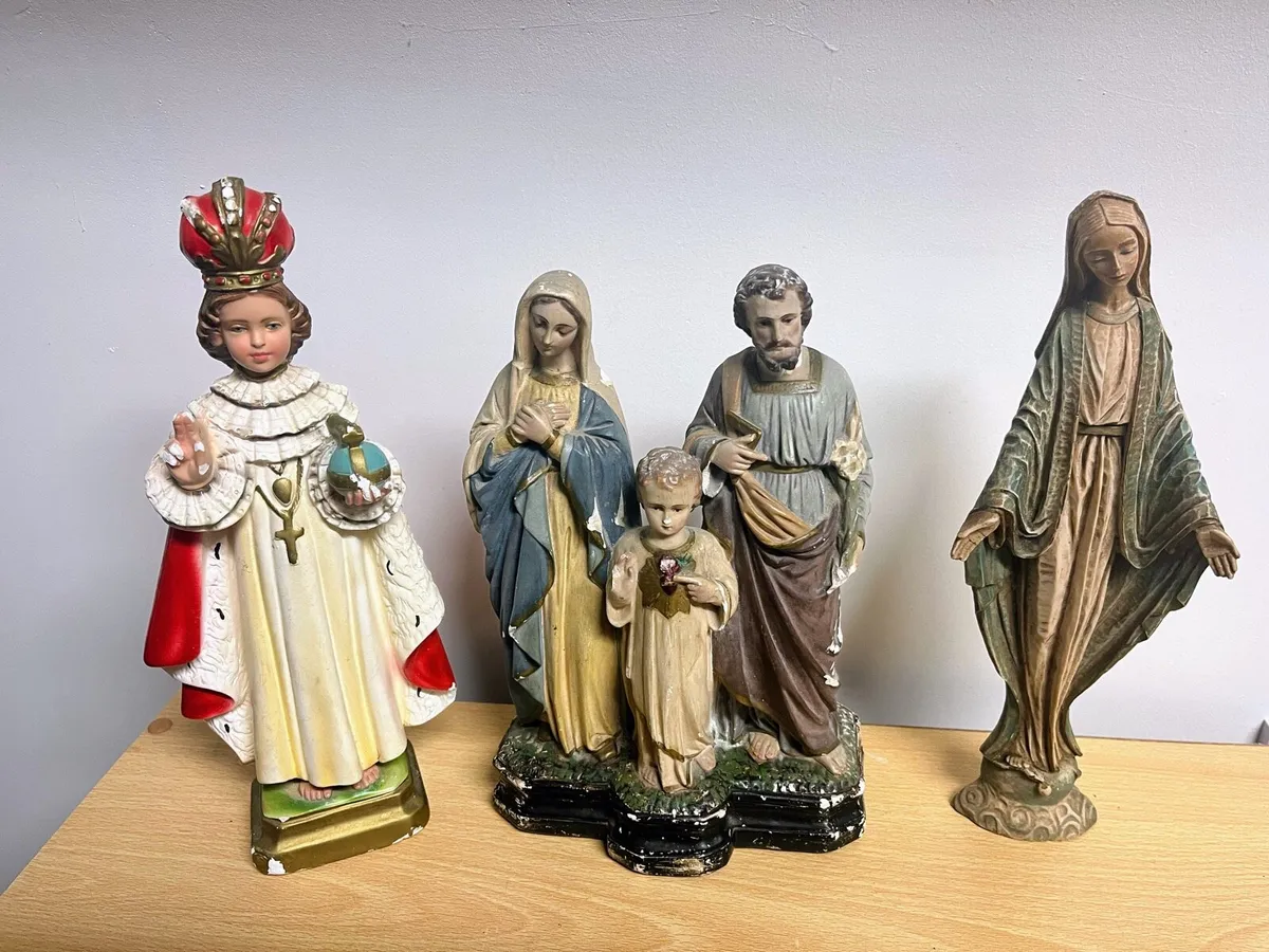 Three vintage religious statues - Image 1