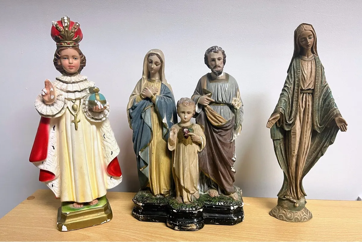 Three vintage religious statues - Image 2