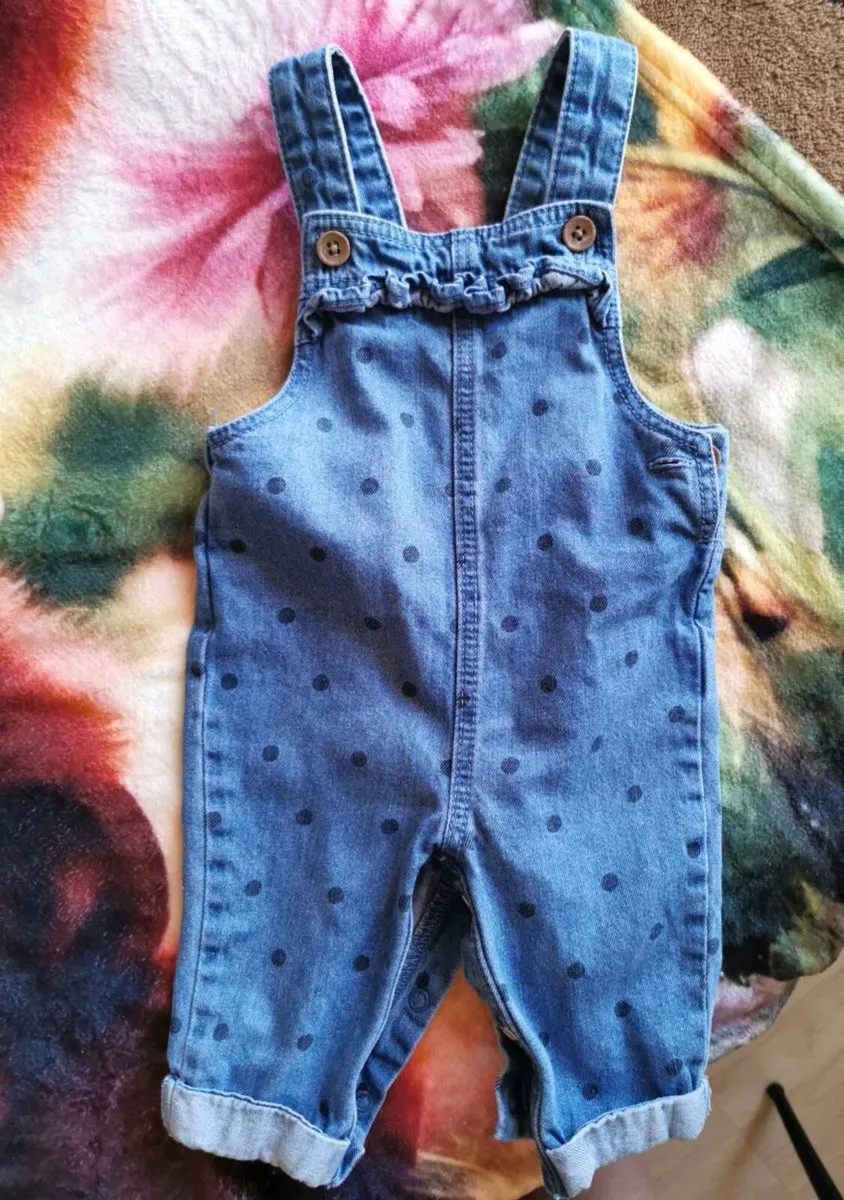 Baby denim dungarees
