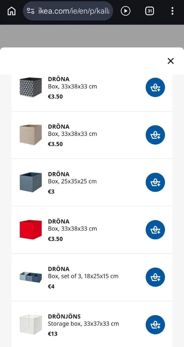 Kallax unit with drona boxes - Image 2