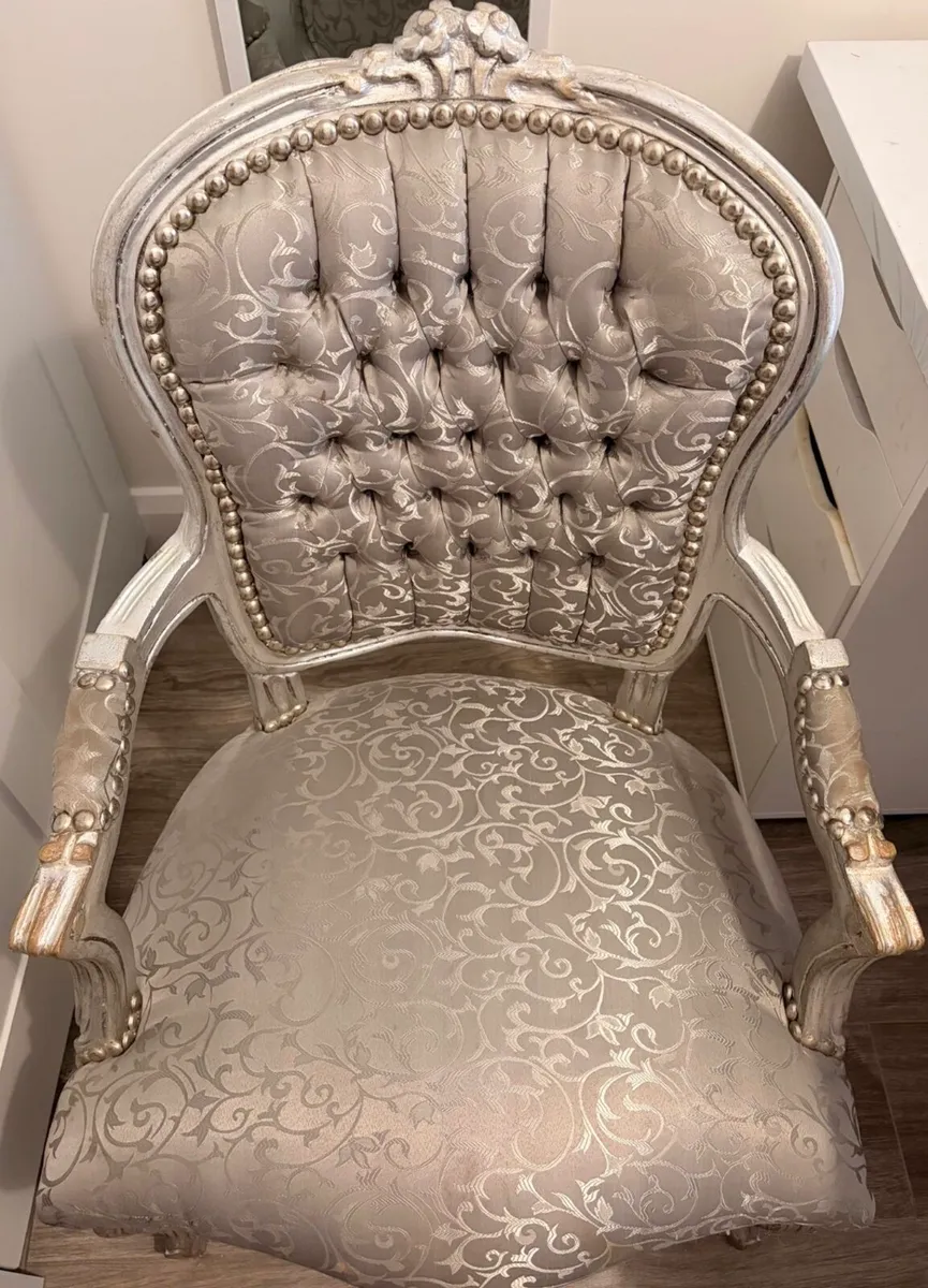 Antique style french armchair - Image 1